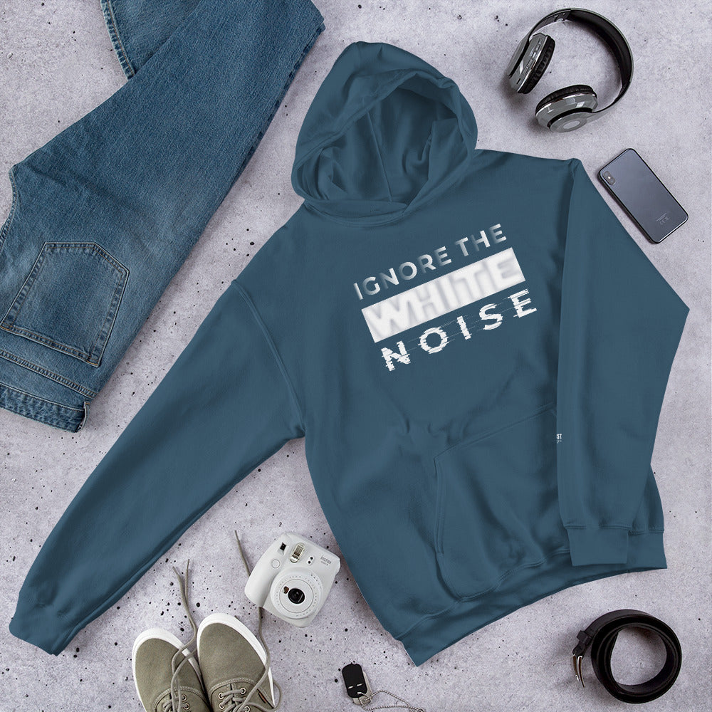 Ignore the White Noise Hooded Sweatshirt - honest rags