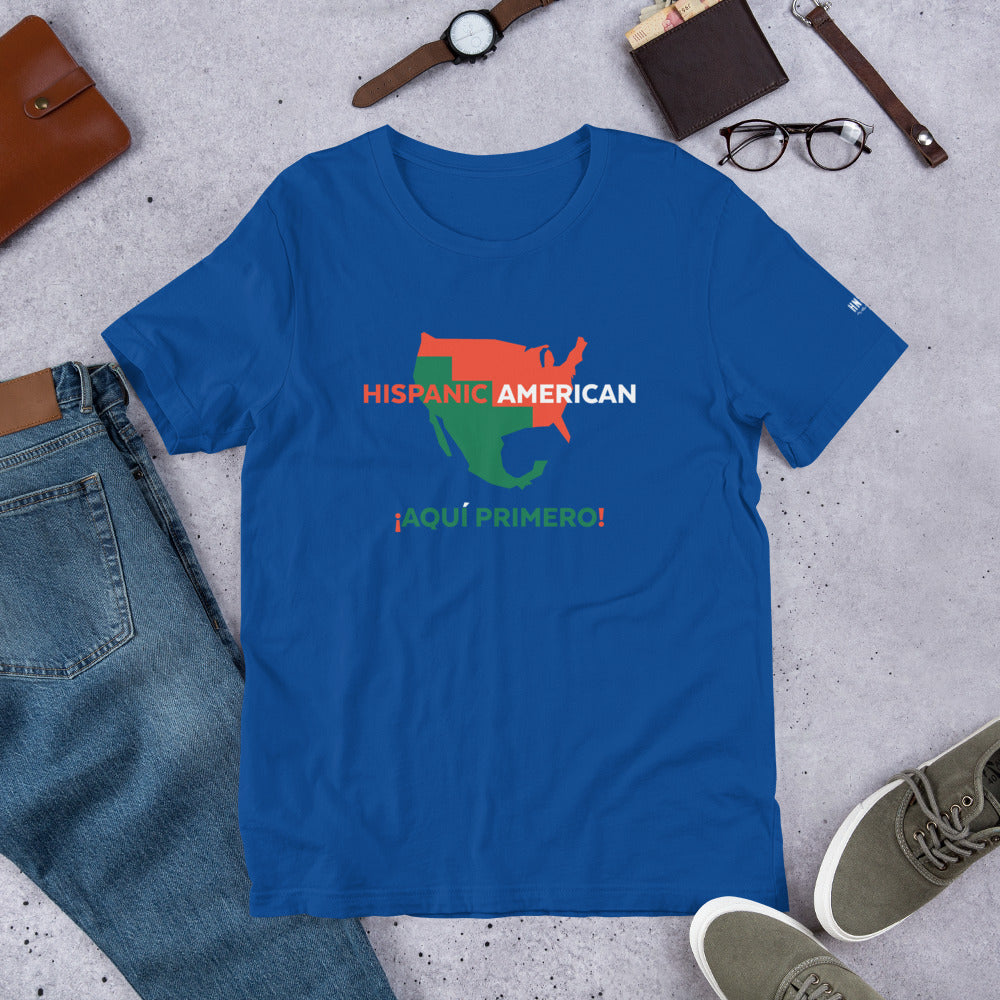 Hispanic American Short-Sleeve Unisex T-Shirt - honest rags