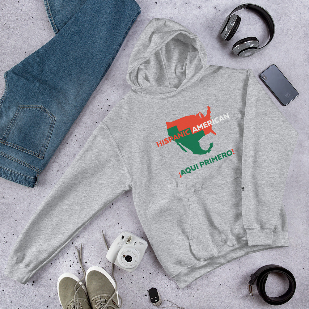Hispanic American Hooded Sweatshirt - honest rags