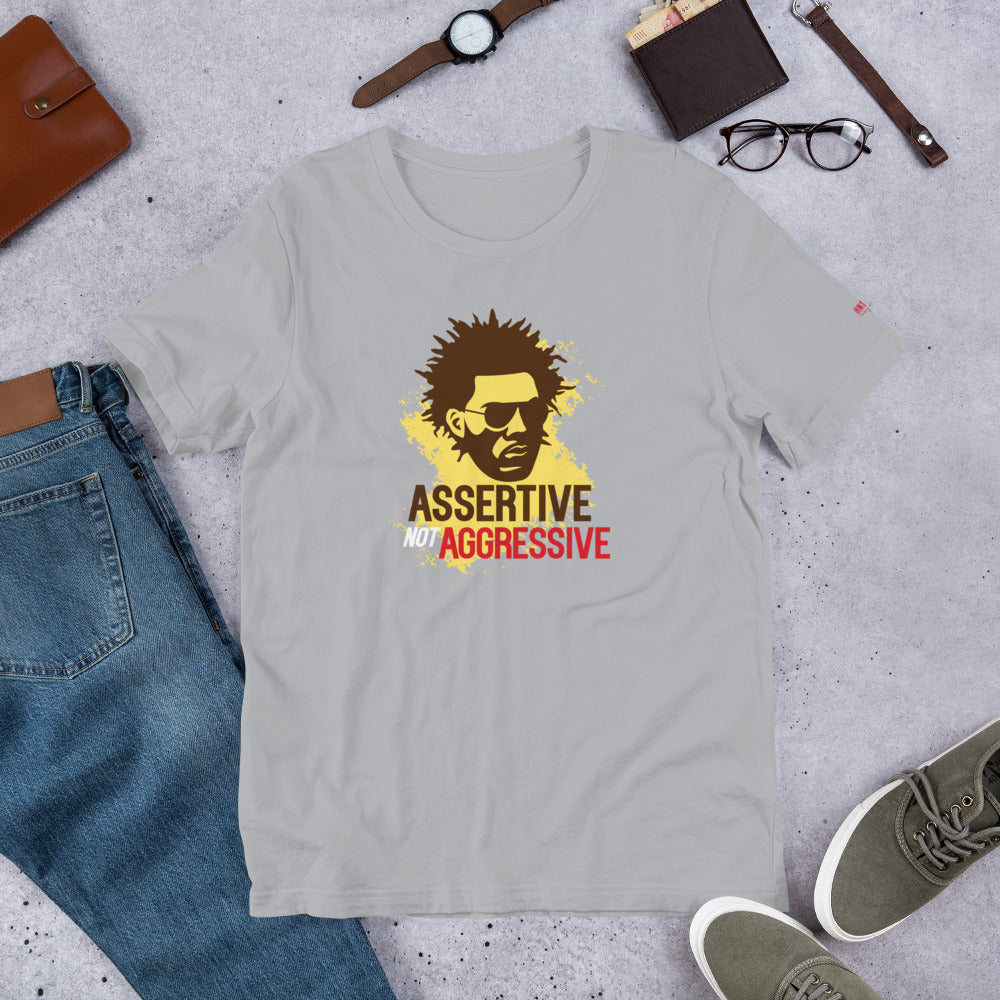 Assertive not Aggressive Short-Sleeve Unisex T-Shirt - honest rags