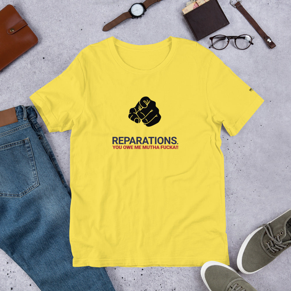 Reparations Short-Sleeve Unisex T-Shirt - honest rags